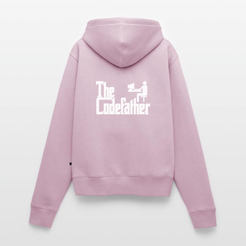 The Codefather Programmierer PC Coding Geschenk Frauen Premium Bio Zip Hoodie