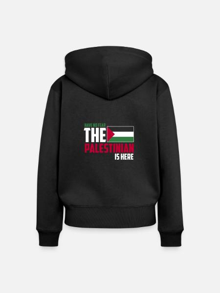 Palästina - Frauen Premium Bio Zip Hoodie - Schwarz