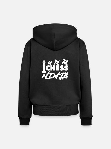 Schach - Frauen Premium Bio Zip Hoodie - Schwarz