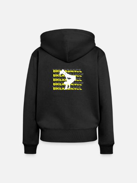 Breakdance Tanzen - Frauen Premium Bio Zip Hoodie - Schwarz