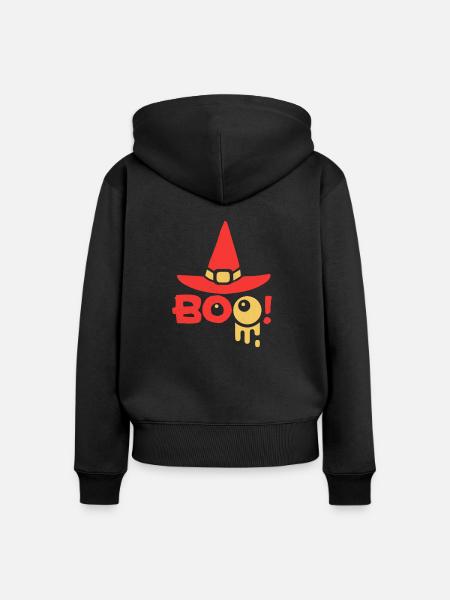 Halloween - Frauen Premium Bio Zip Hoodie - Schwarz
