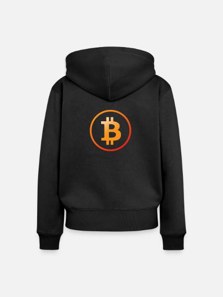 Bitcoin - Frauen Premium Bio Zip Hoodie - Schwarz
