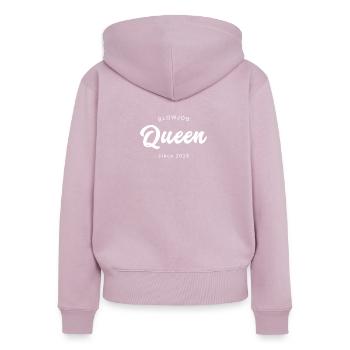 Blowjob Queen Bachelorette Party - Frauen Premium Bio Zip Hoodie - Altrosa - Hinten - Julia (174cm)