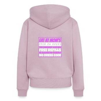 Hotel Mama Mom Mum Mutti Geschenk Kinder - Frauen Premium Bio Zip Hoodie - Altrosa - Hinten - Julia (174cm)