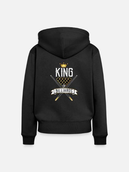 Billard - Frauen Premium Bio Zip Hoodie - Schwarz