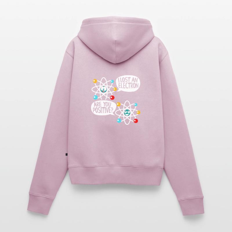 I Lost An Electron Physics Atom Physics Science Women's Premium Organic Zip Hoodie