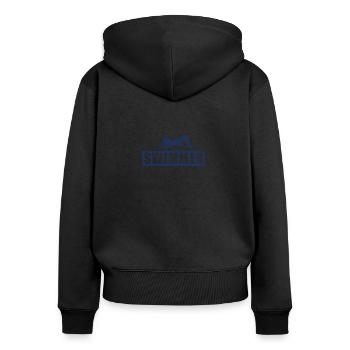 Swim Natation Natation Natation Natation Swimming - Sweat à capuche zippé Premium bio Femme - noir - Dos - Julia (174cm)
