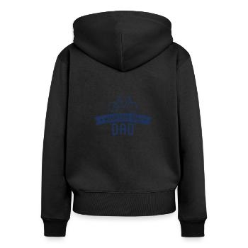 Bergfahrrad Mountainbike MTB Mountainbiker Fahrrad - Frauen Premium Bio Zip Hoodie - Schwarz - Hinten - Julia (174cm)