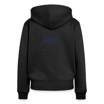 Athlète de biathlon Biathlon Biathlon Sport - Sweat à capuche zippé Premium bio Femme - noir - Dos - Julia (174cm)