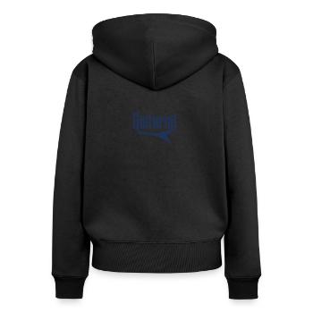 Guitare électrique - Sweat à capuche zippé Premium bio Femme - noir - Dos - Julia (174cm)