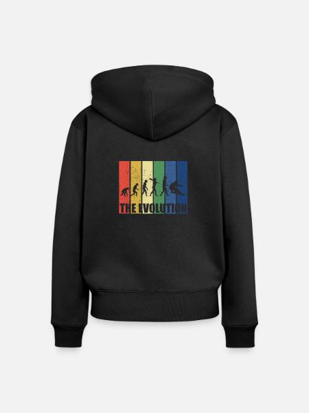 Snowboarding - Frauen Premium Bio Zip Hoodie - Schwarz