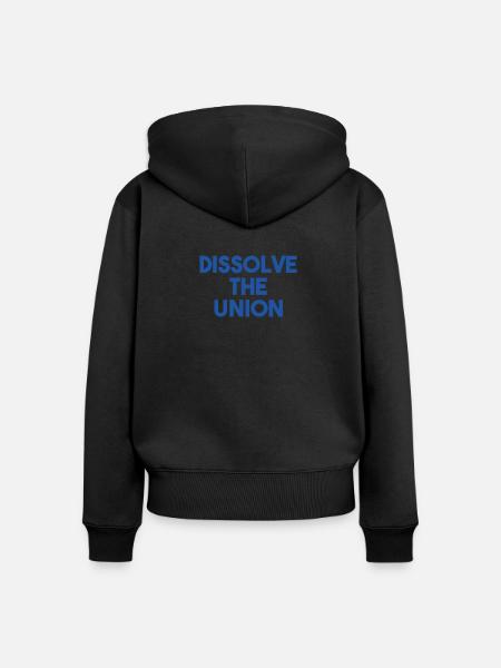 Dissolve The Union | Scotland, Scottish - Women's Premium Organic Zip Hoodie - black