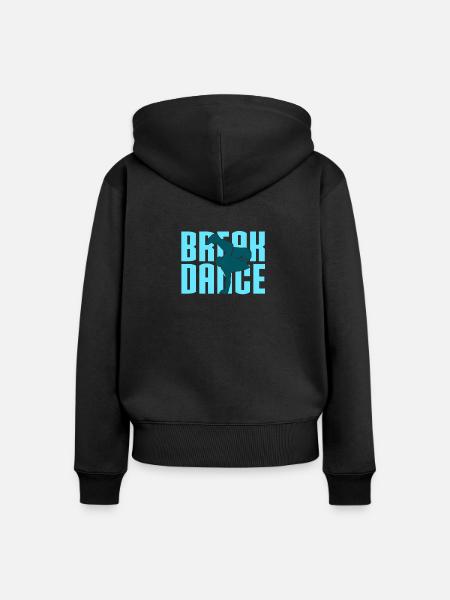 Breakdance - Frauen Premium Bio Zip Hoodie - Schwarz