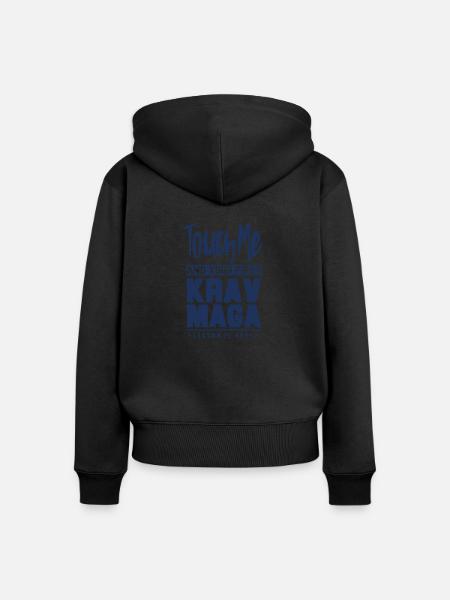 Krav Maga - Frauen Premium Bio Zip Hoodie - Schwarz