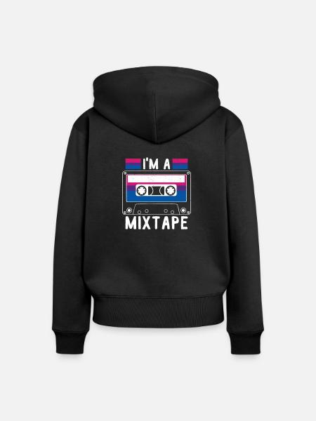 LGBTQ Rainbow Love Merchandise - Frauen Premium Bio Zip Hoodie - Schwarz