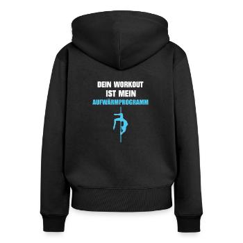 Poledance Stangentanz Stangentänzerin Geschenk - Frauen Premium Bio Zip Hoodie - Schwarz - Hinten - Julia (174cm)