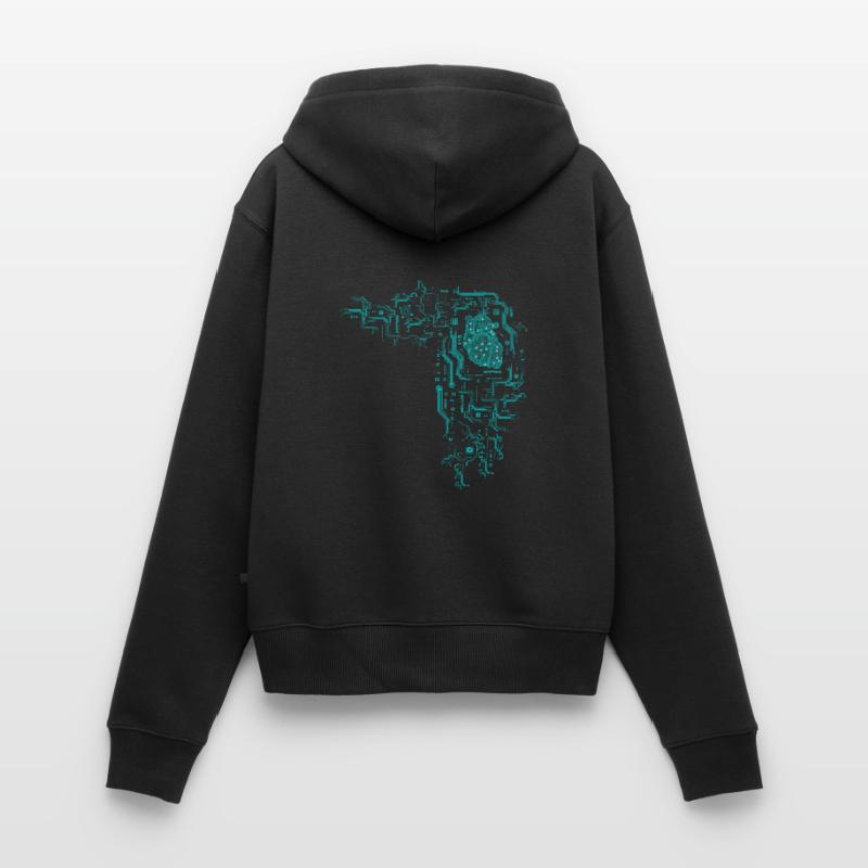 Informatiker Informatik Programmierer Nerd Geek Frauen Premium Bio Zip Hoodie