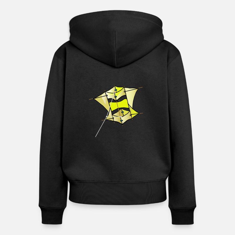 Multicellulaire Drachen - Frauen Premium Bio Zip Hoodie - Schwarz