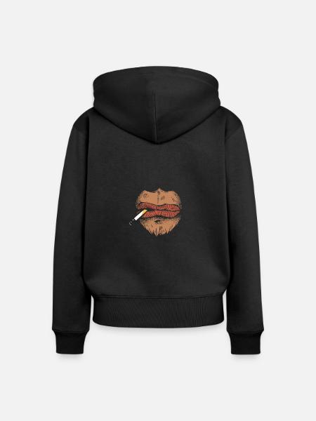 affengesicht - Frauen Premium Bio Zip Hoodie - 