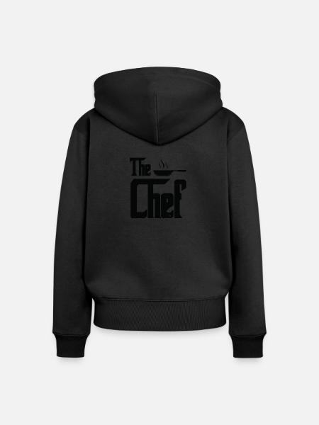 Der Küchenchef - Frauen Premium Bio Zip Hoodie - Schwarz