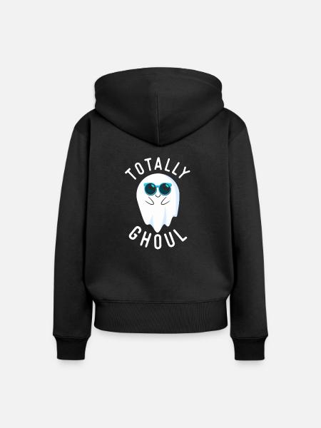 Halloween - Frauen Premium Bio Zip Hoodie - Schwarz