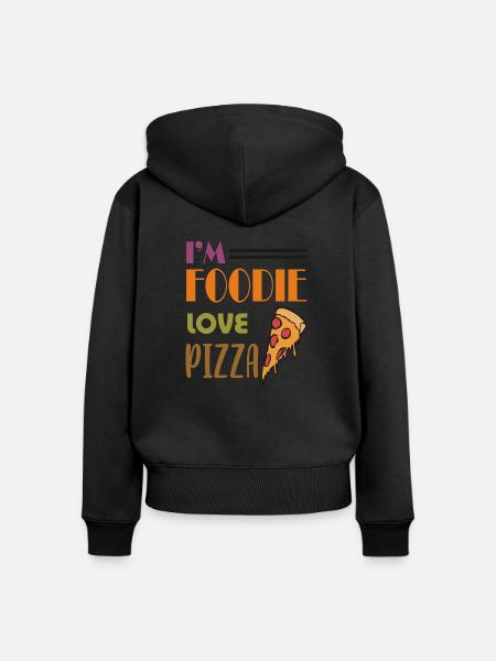 Liebe Pizza - Frauen Premium Bio Zip Hoodie -