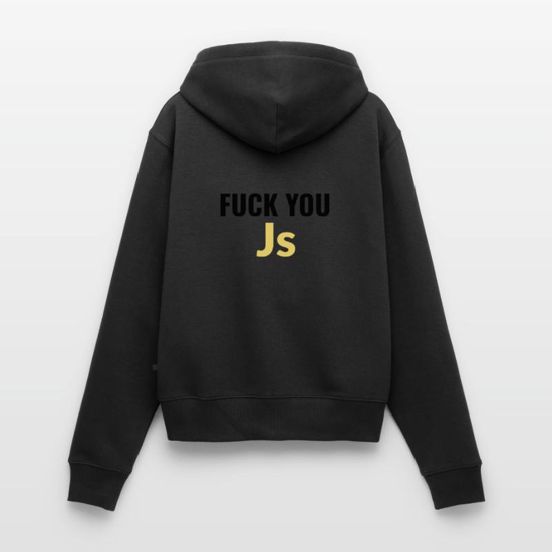 fick dich Js (Javascript) Frauen Premium Bio Zip Hoodie