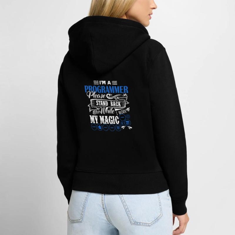 Programmierer Ich bin ein Programmierer Frauen Premium Bio Zip Hoodie