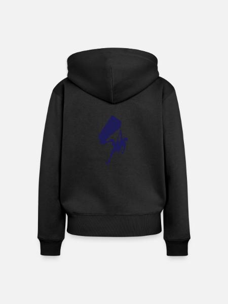 Rock Climbing - Frauen Premium Bio Zip Hoodie - Schwarz