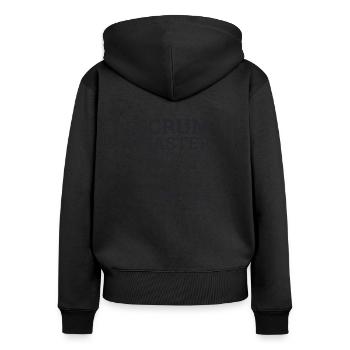 "Scrum Master" | Scrum Master - Frauen Premium Bio Zip Hoodie - Schwarz - Hinten - Julia (174cm)