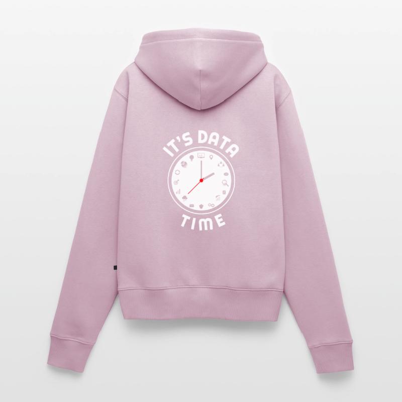 Data Engineering Data Analytics It's Data Time Frauen Premium Bio Zip Hoodie