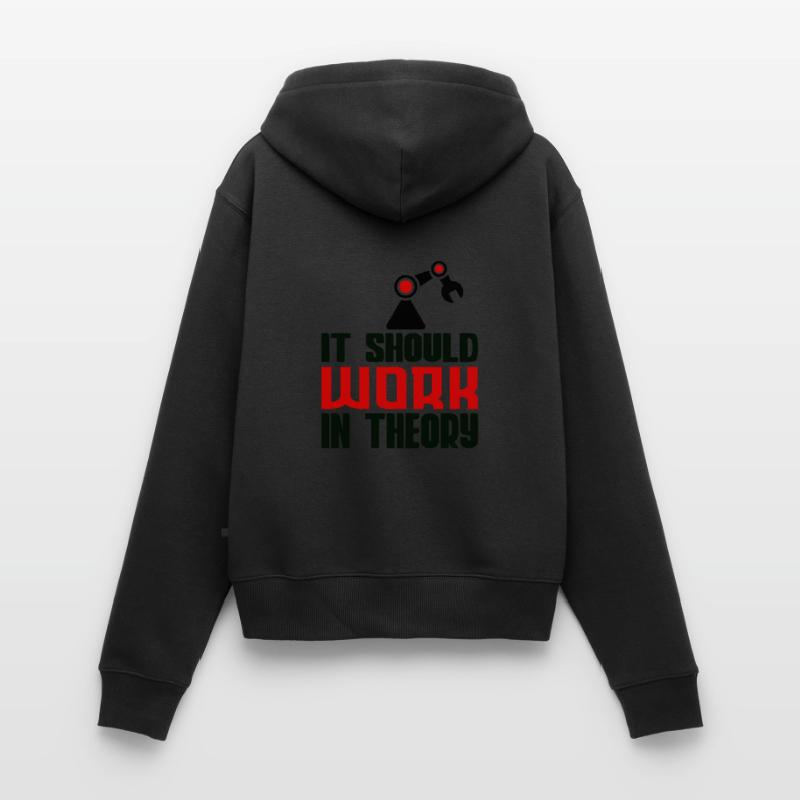 Robotics Machine Learning Robotics Engineering Sweat à capuche zippé Premium bio Femme