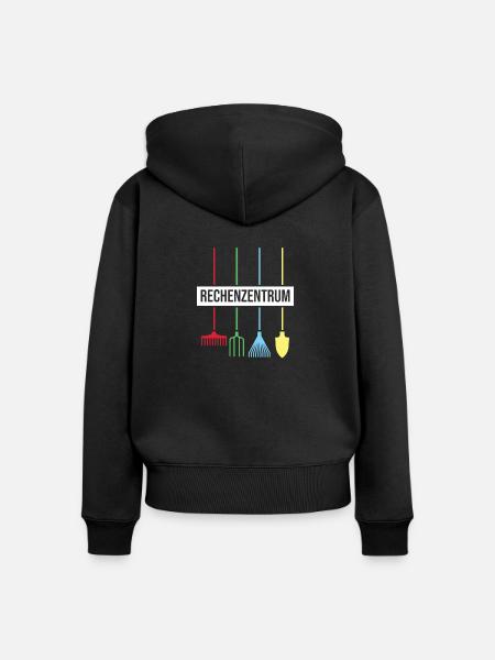 Rechenzentrum Gärtner - Frauen Premium Bio Zip Hoodie - Schwarz