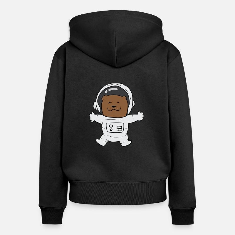 Utter Space Rolig utter Space Otter - Ekologisk premiumluvjacka dam - svart