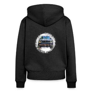 DSY Original Series XJ - Women's Premium Organic Zip Hoodie - black - Back - Julia (174cm)