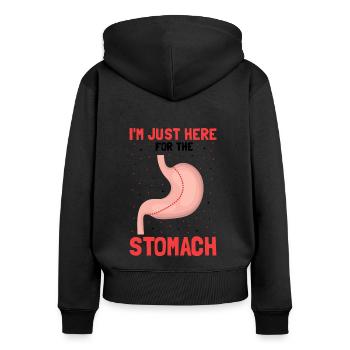Gastric Bypass and Gastric Bypass Operation Design - Women's Premium Organic Zip Hoodie - black - Back - Julia (174cm)