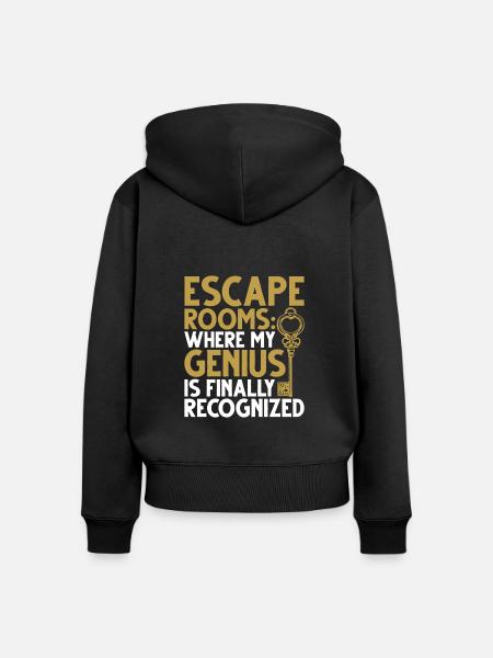 Escape Room - Frauen Premium Bio Zip Hoodie - Schwarz