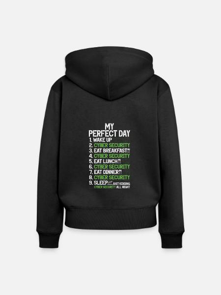 Cyber-sicherheits-hacker-hacking - Frauen Premium Bio Zip Hoodie - Schwarz