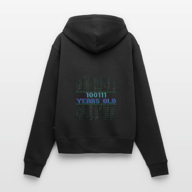 39. Geburtstag 39 Jahre alt Binärcode Coder Frauen Premium Bio Zip Hoodie