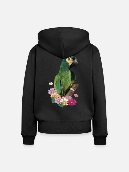 Das Maracanã - Frauen Premium Bio Zip Hoodie - Schwarz