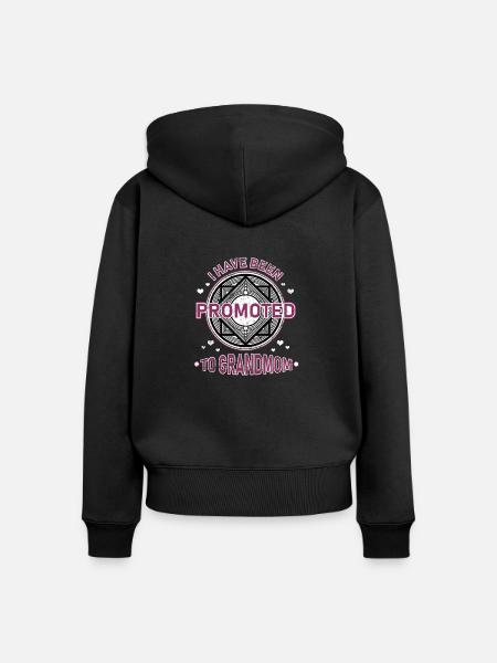 Promotion - Frauen Premium Bio Zip Hoodie - Schwarz