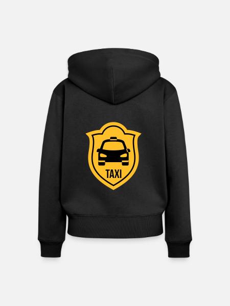 Taxi - Women's Premium Organic Zip Hoodie - black