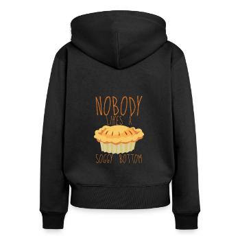 Nobody Likes A Soggy Bottom 4 - Women's Premium Organic Zip Hoodie - black - Back - Julia (174cm)