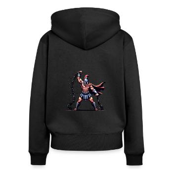 Julius Caesar Roman History Roman Empire - Women's Premium Organic Zip Hoodie - black - Back - Julia (174cm)