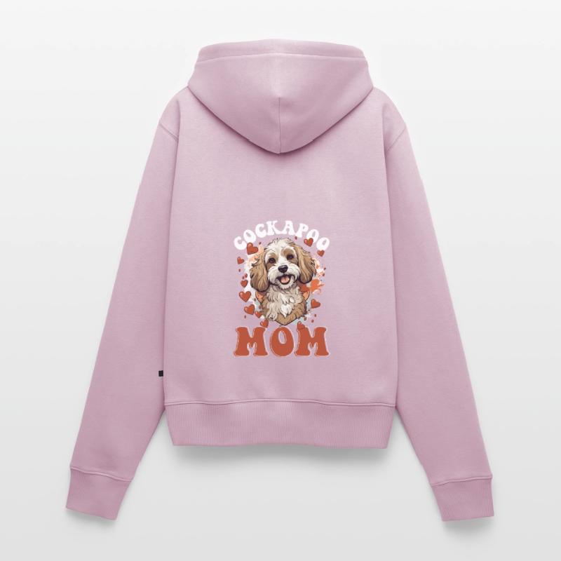 Cockapoo Race de chien Cockapoo Maman Cockapoo Sweat à capuche zippé Premium bio Femme