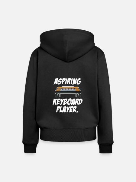 Angehender Keyboarder Walzer Keyboarder - Frauen Premium Bio Zip Hoodie - Schwarz