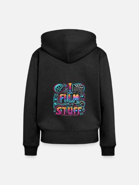 I Film Stuff 15 - Frauen Premium Bio Zip Hoodie - Schwarz