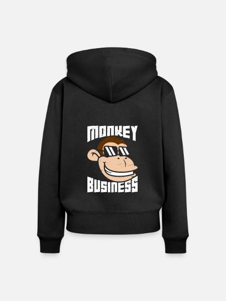 Unfug - Frauen Premium Bio Zip Hoodie - Schwarz