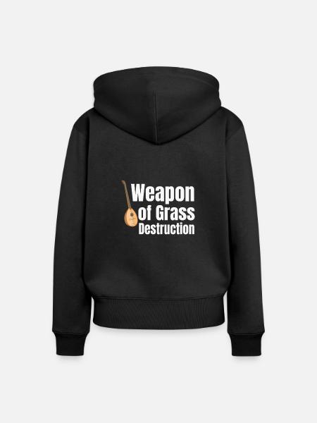 Waffe Der Zerstörung Lustige - Frauen Premium Bio Zip Hoodie - Schwarz