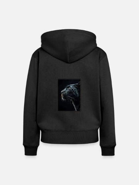 Panthers Panther - Frauen Premium Bio Zip Hoodie - Schwarz